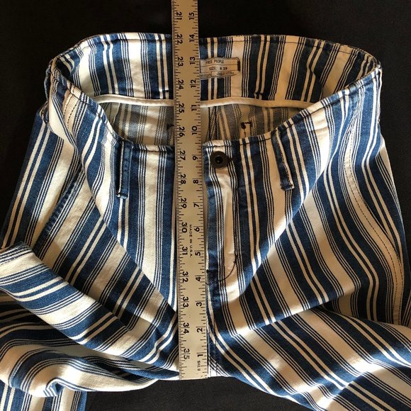 Free People Jolene Hip Hugger Striped Flare Sz 29 - Picture 12 of 16